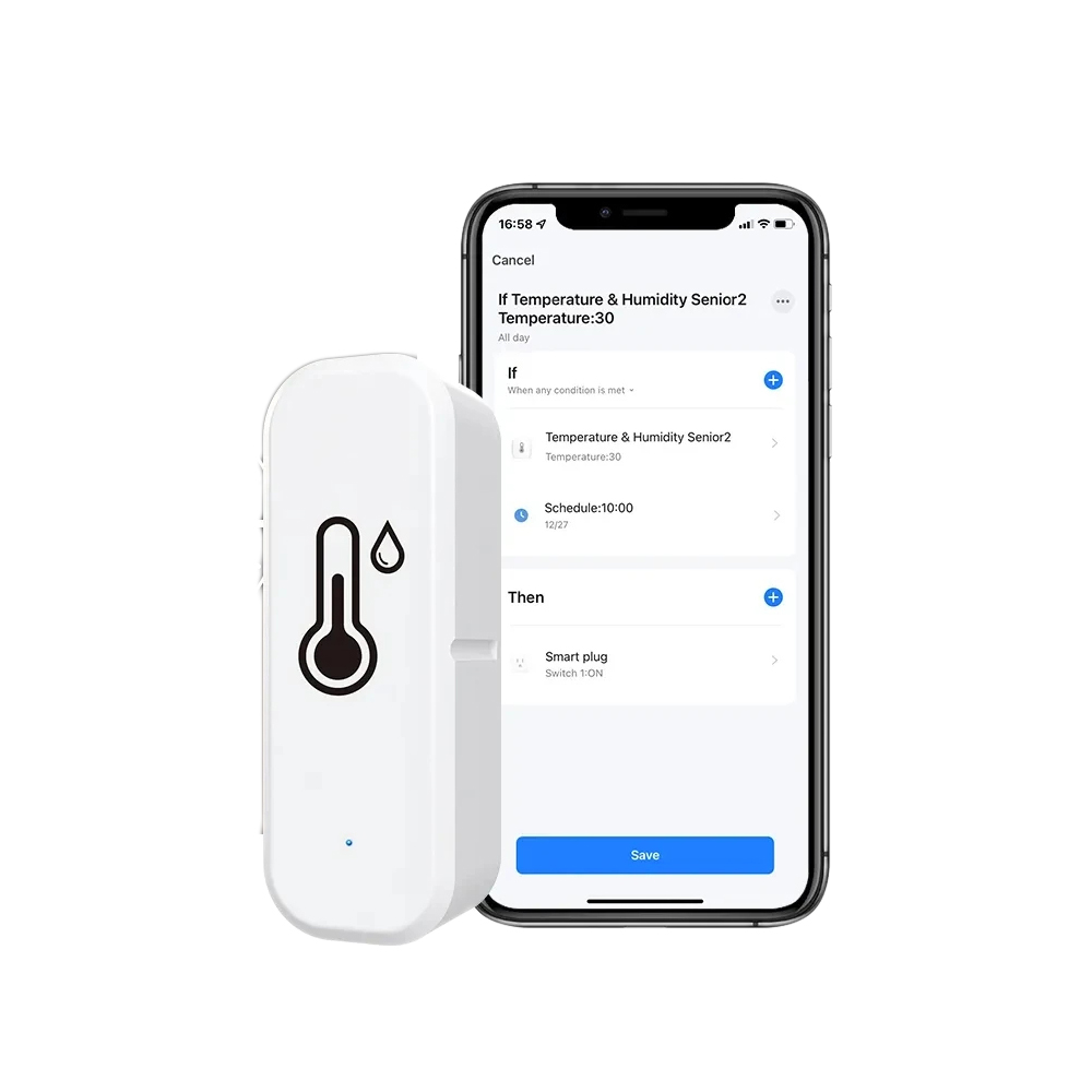 senzor za temperatura, senzor za vlaznost, pameten senzor, smart home sensor mk
